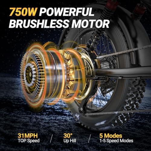 Himiway Cruiser 750W Fat Tire Electric Bike thumbnail 3