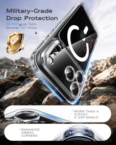 Maledan for iPhone 18 Pro Max Case Crystal Clear, Full Camera Protection, MagSafe thumbnail 5