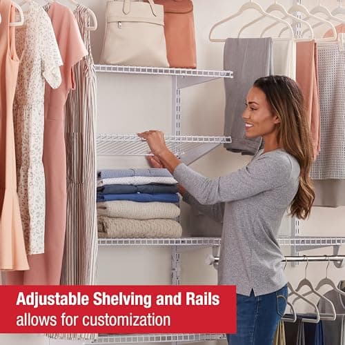 Rubbermaid Configurations Custom Closet Kit 4-8 Ft. (White) thumbnail 3