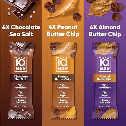 IQBAR Plant Protein Bars, Brain and Body Variety (12-Pack) thumbnail 3