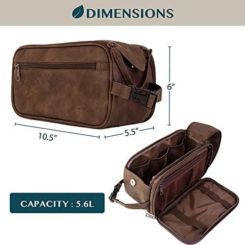 PAVILIA Toiletry Bag for Men thumbnail 4