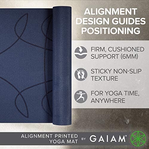 Gaiam Yoga Mat 6mm Insta-Grip thumbnail 2