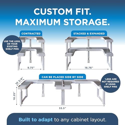 Spicy Shelf 3.0 Expandable 2-Tiered Spice Rack Organizer thumbnail 2