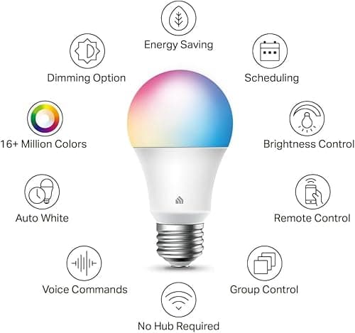 Kasa Smart Bulb KL130P4 Full Color WiFi 4-Pack thumbnail 3
