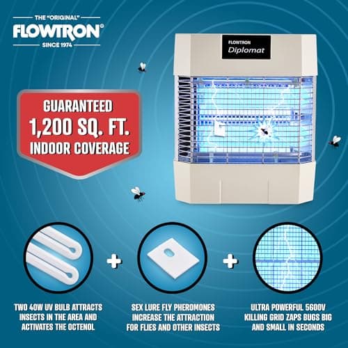 Flowtron BK-80D 80-Watt Electronic Insect Killer, 1.5 Acre Coverage thumbnail 4