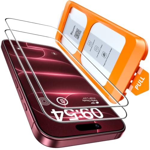 TOCOL for iPhone 18 Pro Screen Protector, Tempered Glass with Easy Installation Frame - image 1