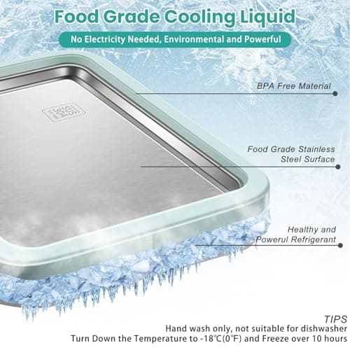 XTQINJIN Rolled Ice Cream Maker Stainless Steel Pan thumbnail 4