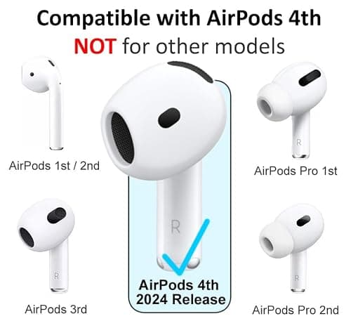 A-Focus Anti-Slip Silicone Ear Hook Wings for AirPods 4 thumbnail 2