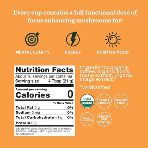Four Sigmatic Focus Mushroom Coffee (Ground, 12 oz) thumbnail 2