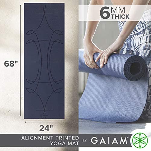 Gaiam Yoga Mat 6mm Insta-Grip thumbnail 3