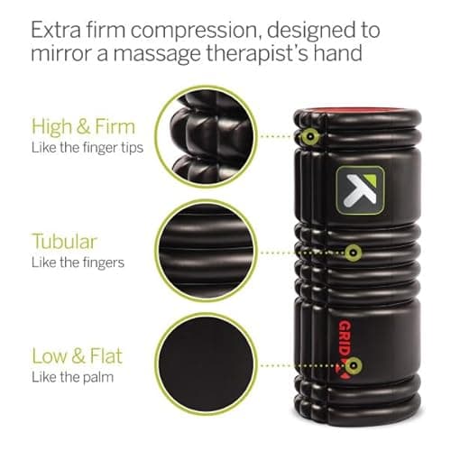 TriggerPoint GRID X Extra Firm Foam Roller 13-Inch thumbnail 3