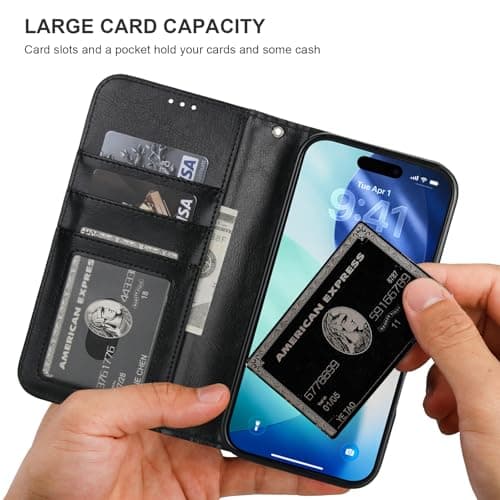 Bocasal MagSafe Wallet Case for iPhone 18 Pro Max / 17 Pro Max Black thumbnail 5