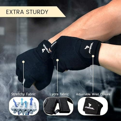 ATERCEL Workout Gloves for Men and Women thumbnail 4