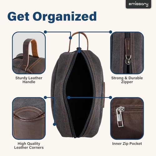emissary Canvas Toiletry Bag for Men thumbnail 2