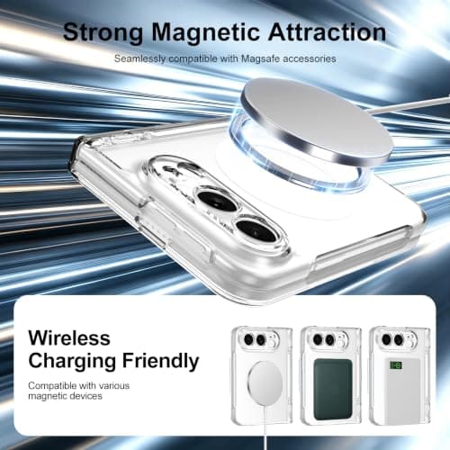 MSOTES for iPhone Duo Case MagSafe, Built-in Screen Protector and Spring Hinge Protection thumbnail 3