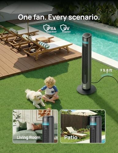 Dreo Smart Tower Fan for Outdoor and Indoor Use thumbnail 5
