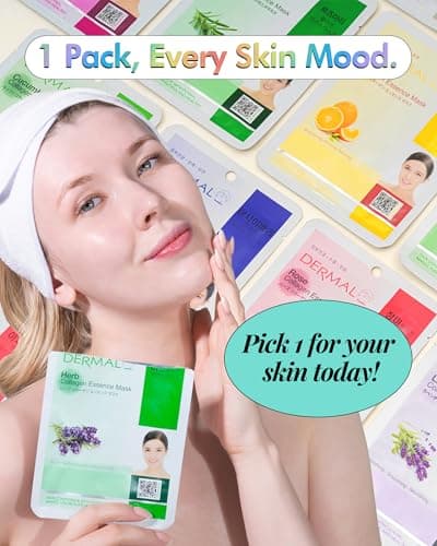 DERMAL Collagen Essence Sheet Mask Combo Pack (16 Count) thumbnail 4