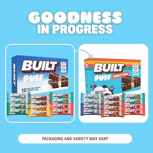 Built Bar Protein and Energy Bars, Variety Pack (18-Pack) thumbnail 4