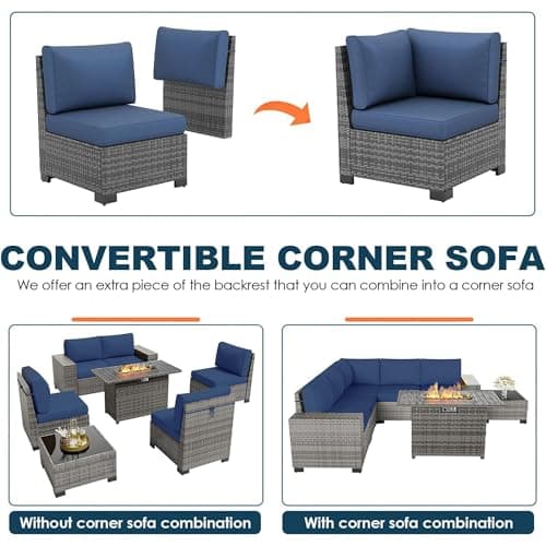 Vonzoy 7-Piece Outdoor Patio Conversation Set thumbnail 5