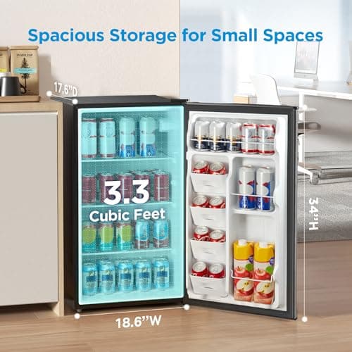 Midea 3.3 Cu.ft Mini Fridge, Energy Star Certified thumbnail 2