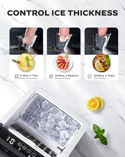 Silonn Countertop Ice Cube Maker 45Lbs SLIM02 thumbnail 5