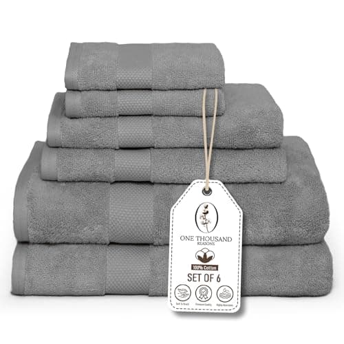 Premium Staple Cotton Bathroom Towel Set