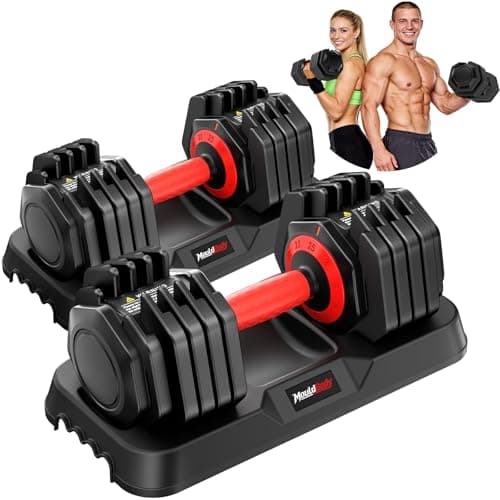 Mouldbody Adjustable Dumbbell Set Pair 25 lb