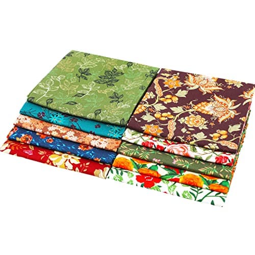 Craftido 100% Cotton Fat Quarter Bundle (10 Pieces, 18" x 21") thumbnail 3