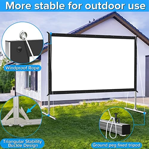 Fxitlou 120-inch Outdoor Projector Screen thumbnail 5
