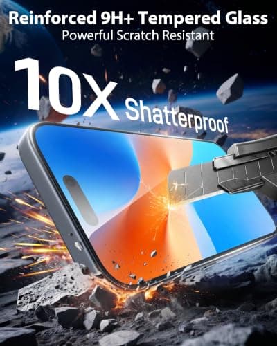 Mkeke 3 Pack Screen Protector for iPhone 18 Pro thumbnail 3