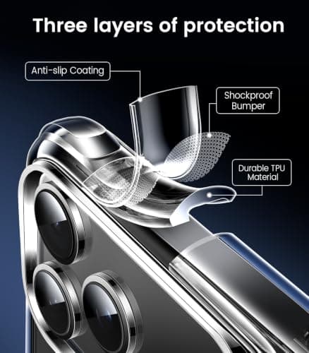 Mkeke for iPhone 18 Pro Case Clear [Not-Yellowing] thumbnail 5