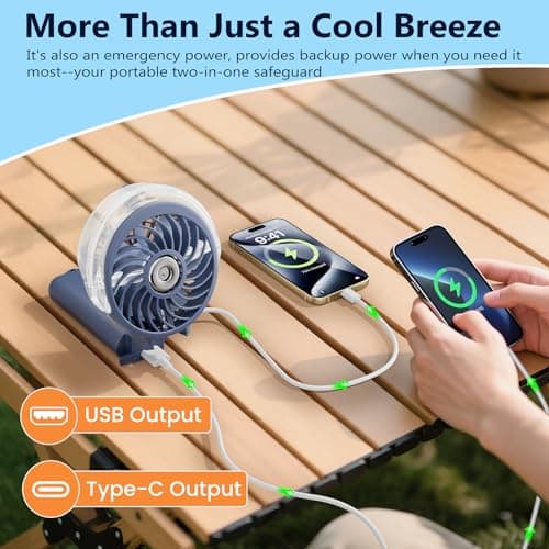 HandFan Misting Handheld Fan with Lanyard thumbnail 3