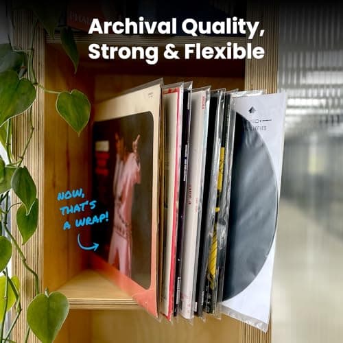 EVEO 100-Pack Vinyl Record Outer Sleeves thumbnail 5