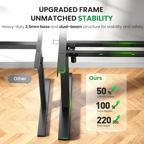 Uplift V2 Standing Desk (Bamboo, 48x30) thumbnail 2