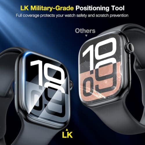 LK 6 Pack for Apple Watch Series 11 / Series 10 Screen Protector 46mm (fits Series 12) thumbnail 3
