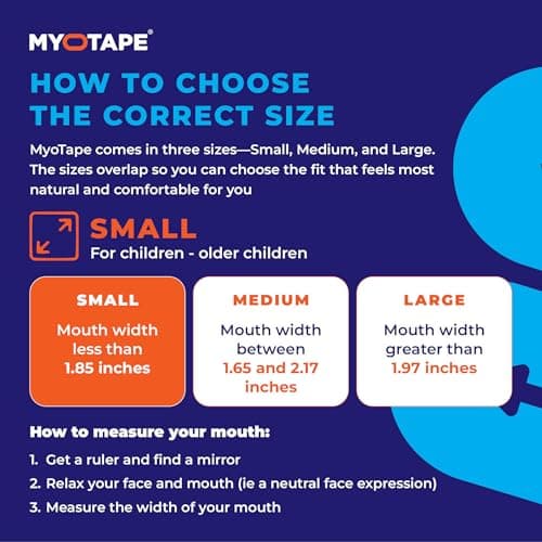 MYOTAPE Sleep Tape for Teenagers & Petite Faces (90-Night Supply) thumbnail 5