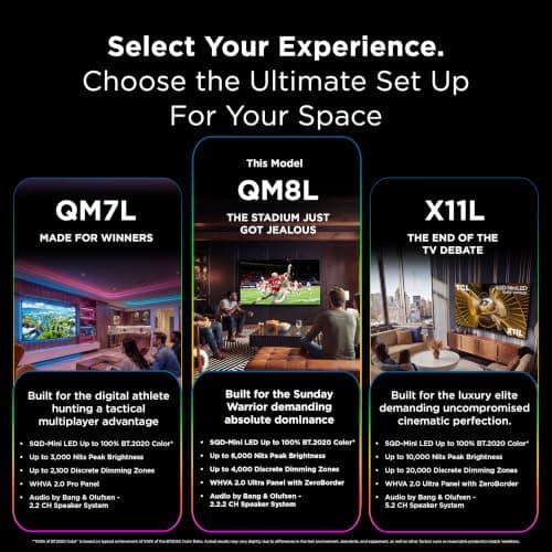 TCL 65-Inch Class QM8L Series SQD-Mini LED QLED 4K Smart Google TV (65QM8L, 2026 Model) thumbnail 5