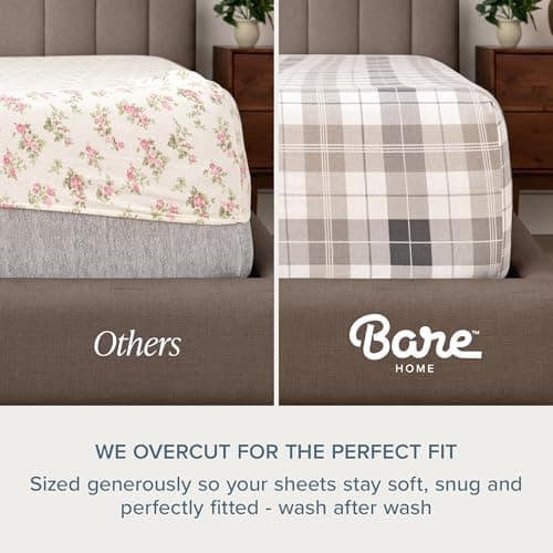 Bare Home 100% Cotton Flannel Sheet Set thumbnail 5
