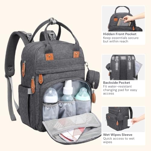 BabbleRoo Diaper Bag Backpack thumbnail 5