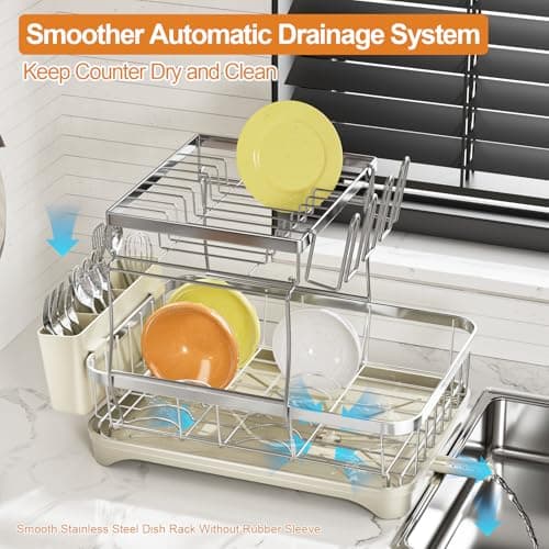 iSPECLE 2-Tier 304 Stainless Steel Dish Rack thumbnail 2