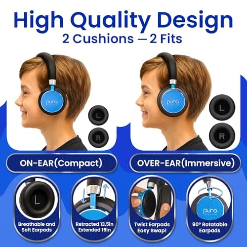 Puro Sound Labs BT2200 Plus Volume Limited Kids Bluetooth Headphones thumbnail 5