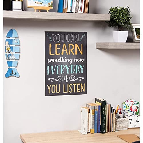 Juvale 20-Pack Motivational Classroom Posters - Chalkboard-Style Growth Mindset Wall Decor thumbnail 3