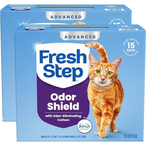 Fresh Step Advanced Odor Shield Multi Cat Clumping Litter with Febreze Freshness