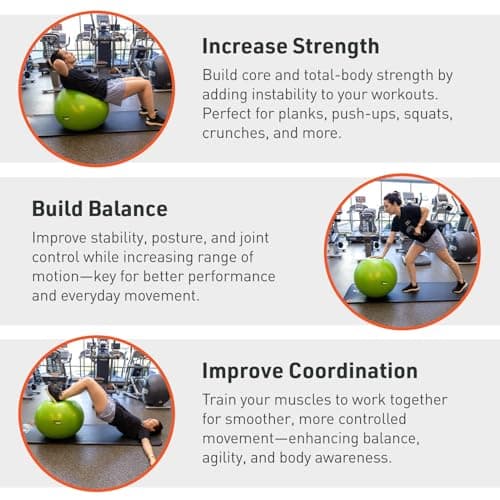 Body Sport Exercise Ball with Pump – 55cm thumbnail 3