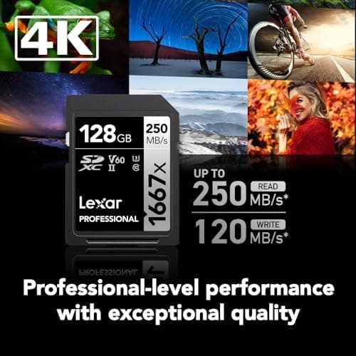 Lexar Professional 1667x SDXC UHS-II V60 128GB thumbnail 2