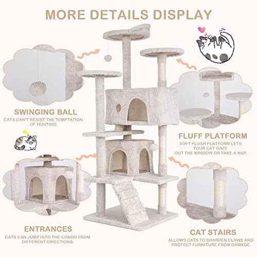 Go Pet Club 72-Inch Cat Tree thumbnail 4