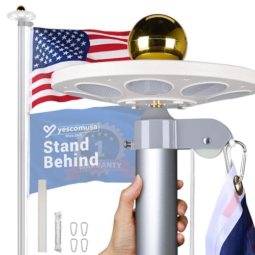 Yescom 25ft Sectional Aluminum Flag Pole Kit - image 1
