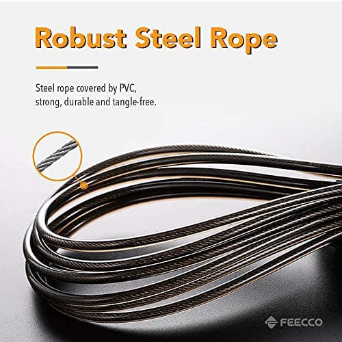 FEECCO 1/2 LB Weighted Jump Rope thumbnail 5