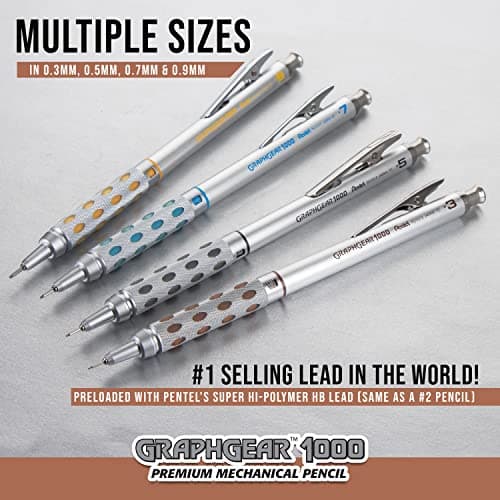 Pentel GraphGear 1000 Mechanical Pencil Premium Gift Set thumbnail 4