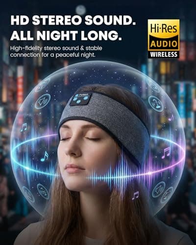 Fulext Sleep Headphones Bluetooth Headband thumbnail 3
